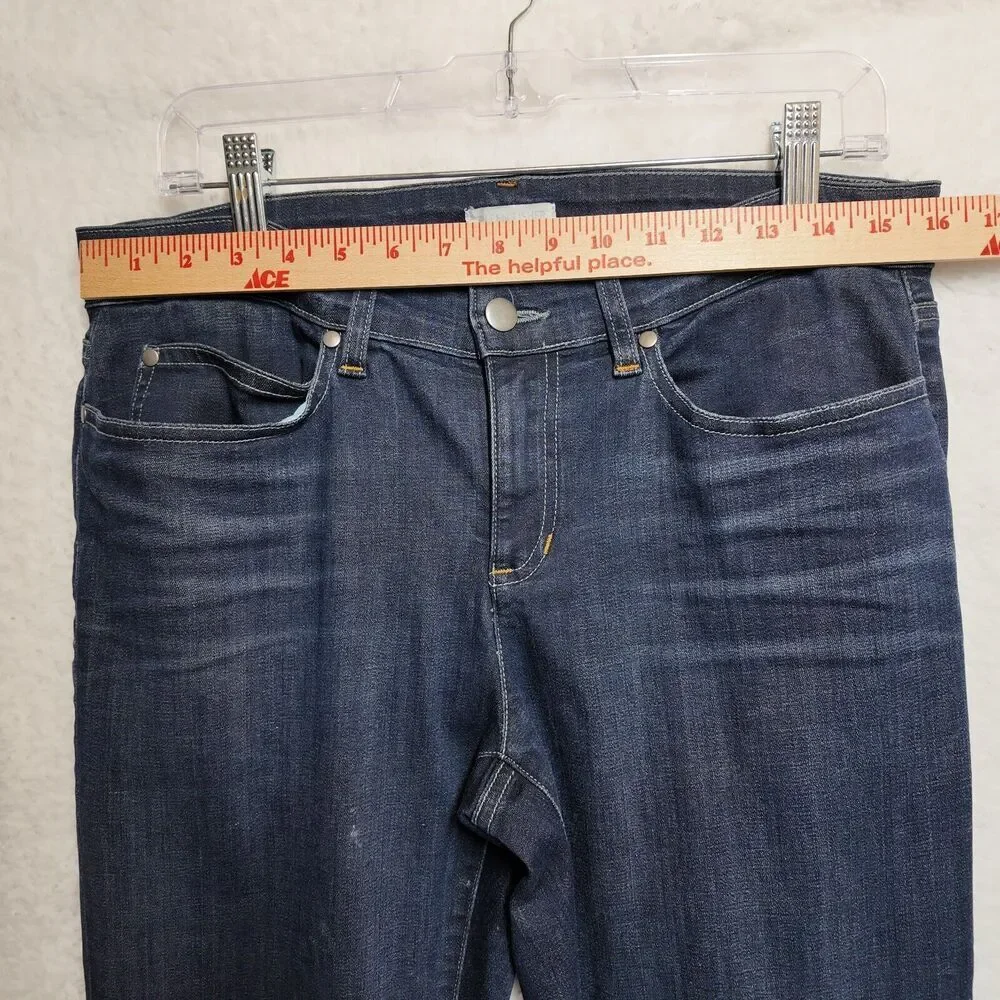 Eileen Fisher Organic Cotton Denim Skinny Jeans Size‎ 10 Dark Wash Sustainable